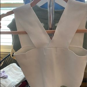 White crop top